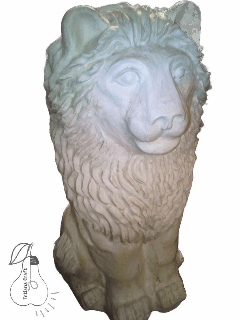 Papier mache lion
