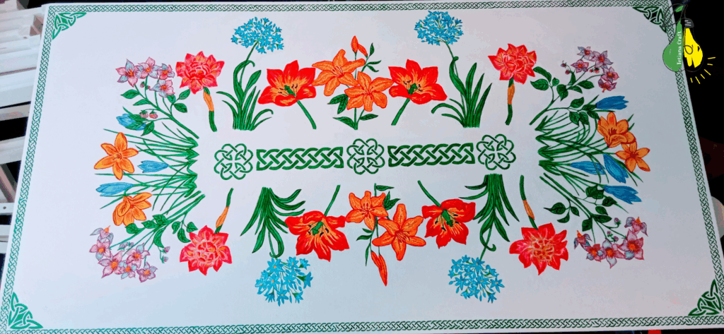 How My Table Bloomed with Acrylic Paint