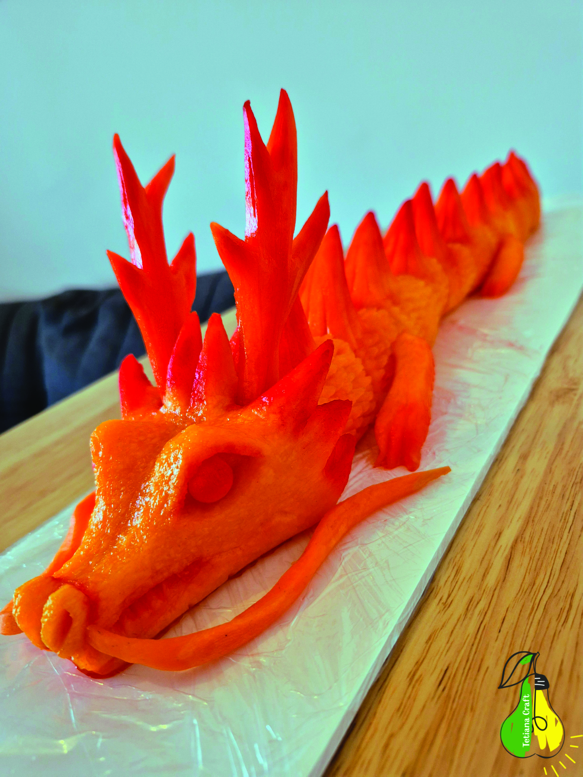 DIY Chinese Dragon Made from Butternut Squash