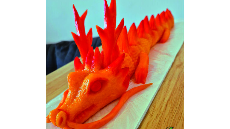 DIY Chinese Dragon Made from Butternut Squash